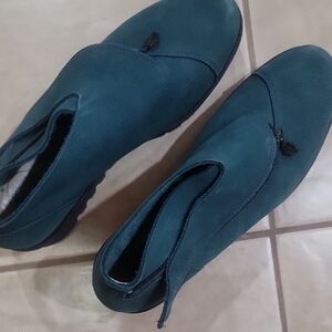 Elegant Teal Women's Wedge Shoes